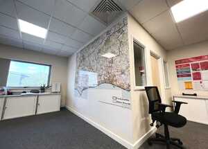 Custom Printed Magnetic Wall Maps for Surrey Fire & Rescue Services