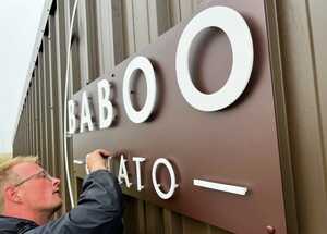Stand-Off Lettering & Logo Signage For Baboo Gelato Stand-Off Lettering & Logo Signage For Baboo Gelato