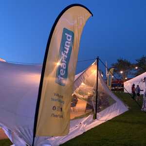 Printed Promotional Flags - Branded for Tearfund Printed Promotional Flags - Branded for Tearfund