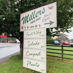Totem ACM PAnel Sign for Millers Farm Shop in Kilmington