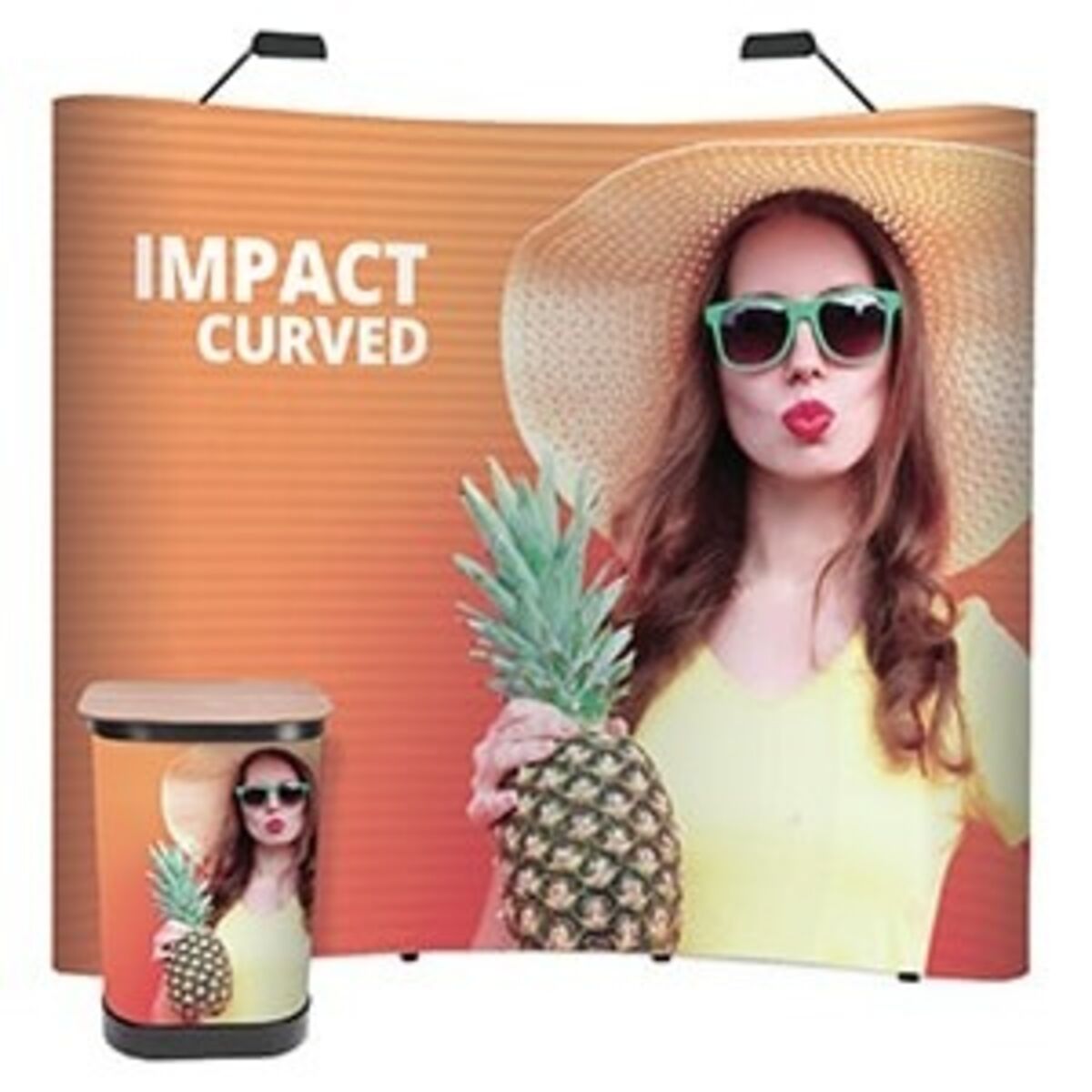 Impict Display 3x3 Impact Pop Up Display Bundle With Monitor Mount