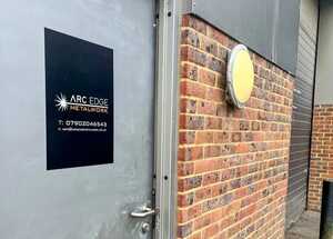 Self-Adhesive Vinyl Door Sign Vinyl Door Sign Sticker On Metal Door & Graphics On Industrial Roller Door