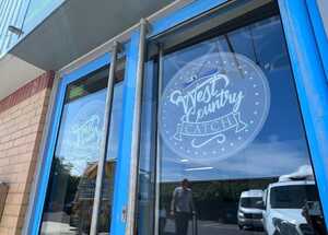 Tray Sign, Window Graphics & Pavement Signs for West Country Catch