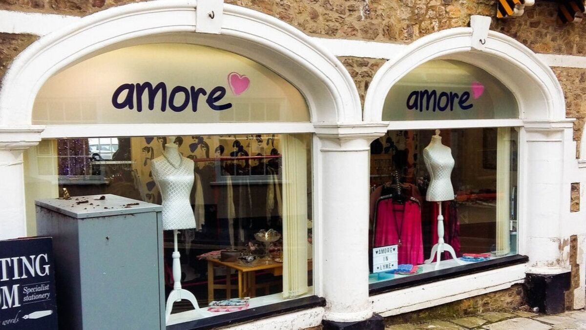 Custom Printed Window Film Applications In Arch Windows For Amore Clothingjpg