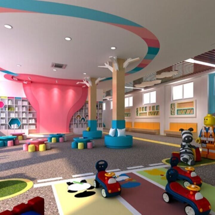 Anti-Slip Printed Floor Graphics Stuck To Carpet In Educational Setting