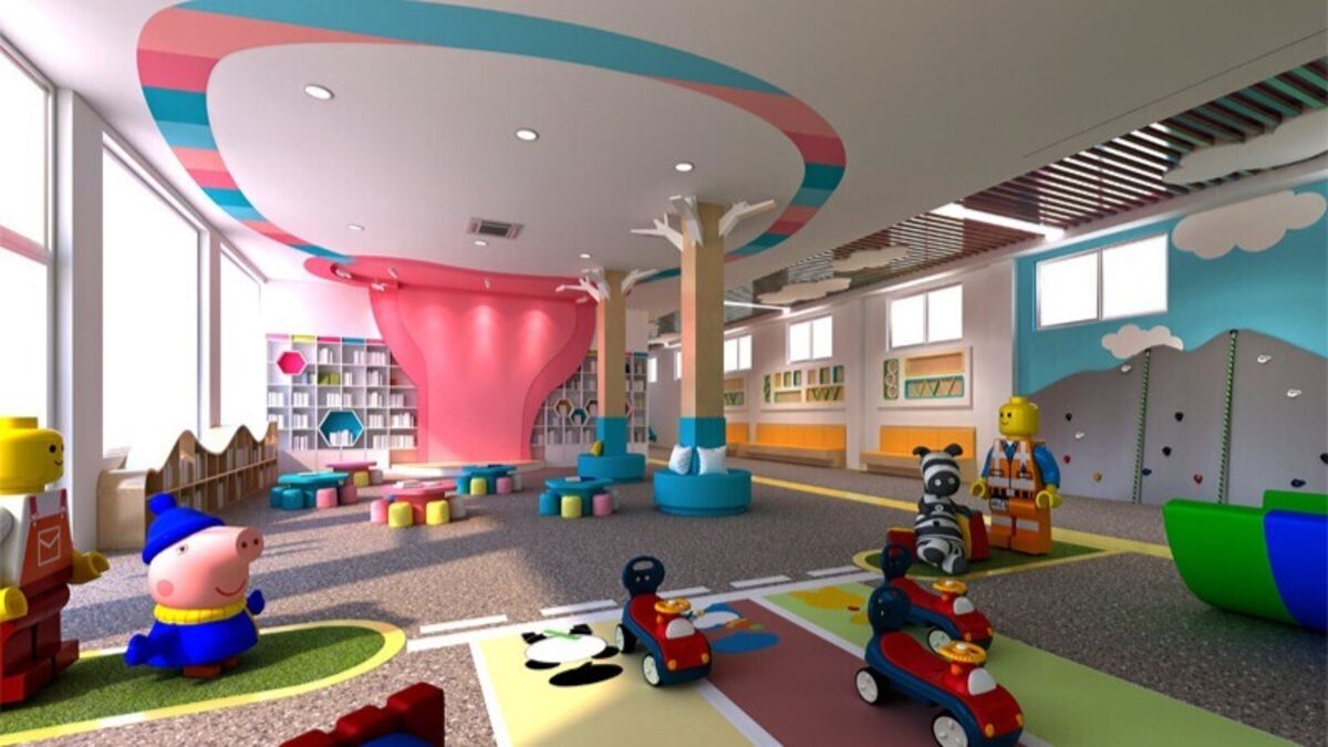 Anti-Slip Printed Floor Graphics Stuck To Carpet In Educational Setting