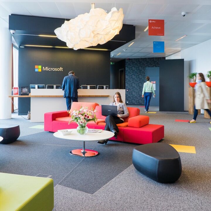 Custom Printed Floor Graphics In Office Space.jpg