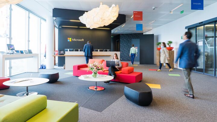 Custom Printed Floor Graphics In Office Space.jpg