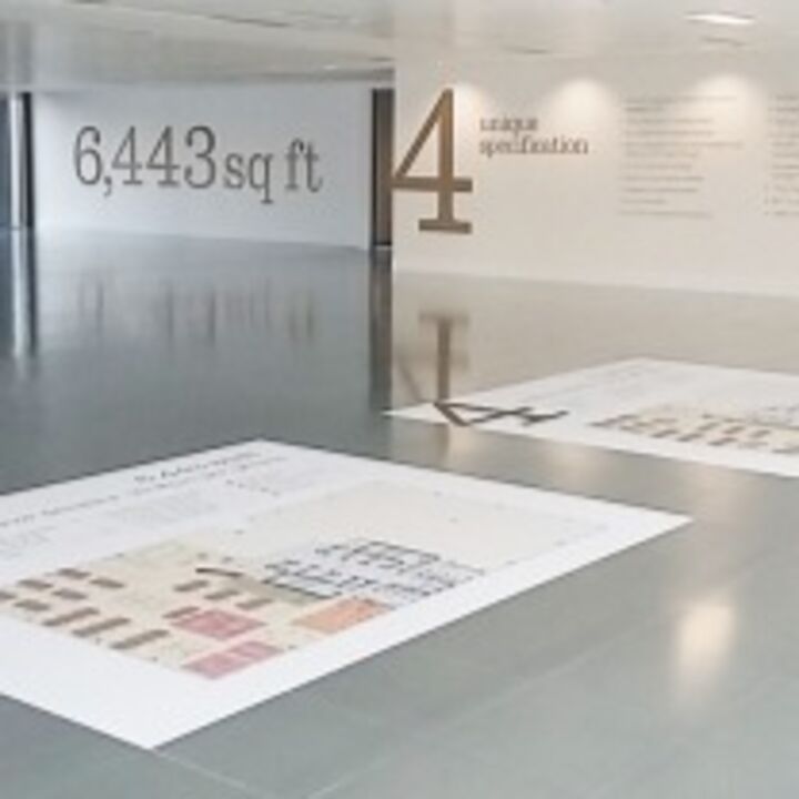 Custom Printed Large Size Site Map On Floor Graphic