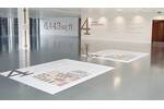 Custom Printed Large Size Site Map On Floor Graphic