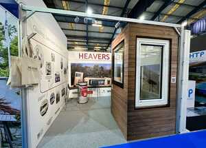 Custom Exhibition Stand Build By Creative Solutions For Heavers of Bridport at Bath & West Homebuilding and Renovating Show 2023