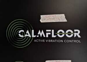 Test Print For Printed Steel Dampers for FSD Active Ltd CALMFLOOR Active Vibration Control Rebranding Design