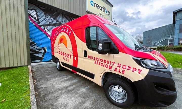 Branded Printed Wrap for Palmers Brewery Peugeot Boxer Van