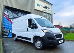 Vehicle Branding Graphic Wrap for Palmers Brewery Peugeot Boxer L2 H2 BlueHdi 335 Van - Before