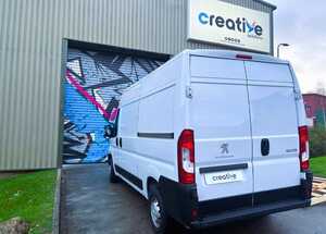 Vehicle Branding Graphic Wrap for Palmers Brewery Peugeot Boxer L2 H2 BlueHdi 335 Van - Before