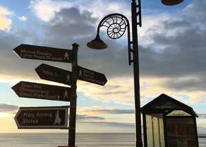 Mary Anning Rocks Lyme Regis Finger Post Signage