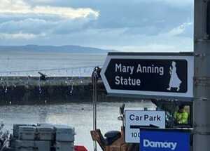 Mary Anning Rocks Lyme Regis Finger Post Signage Mary Anning Rocks Lyme Regis Finger Post Signage