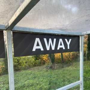 Printed Vinyl applied to Away Side Dug Outs