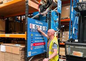 Warehouse Health & Safety Signage for Xylem Water