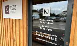 Window Graphics & ACM Wall Signage for Not Just Travel at Miller's Farm Shop Window Graphics & ACM Wall Signage for Not Just Travel at Miller's Farm Shop