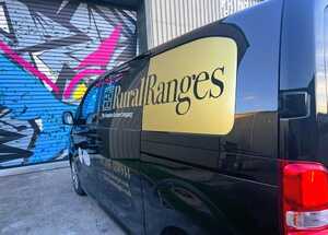 Vehicle Branding for Rural Ranges - Side Rear View Vehicle Branding for Rural Ranges - Side Rear View
