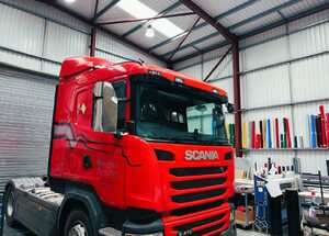 Vehicle Graphics for Newman Farming SCANIA Truck Cab