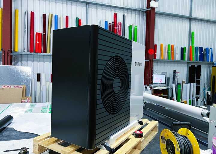 Vinyl Wrap Vaillant aroTHERM Plus Air Source Heat Pump for CHG Southwest