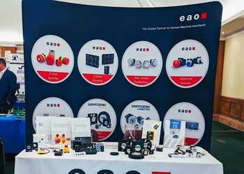 Freestanding Space-Only Fabric Exhibition Stand for EAO