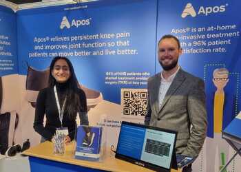 Fabric Shell Scheme Exhibition Stand & Counter for AposHealth