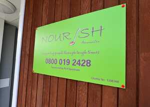 External ACM Sign for Nourish