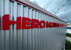 Bespoke fabricated and powder-coated steel 3D letters to welcome and wayfind visitors and staff Bespoke fabricated and powder-coated steel 3D letters to welcome and wayfind visitors and staff