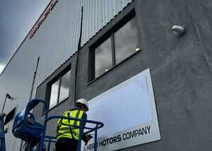 Custom Fascia Signage - ACM Panel With Built-Up Steel Letters & Logo above the entrance door Custom Fascia Signage - ACM Panel With Built-Up Steel Letters & Logo above the entrance door