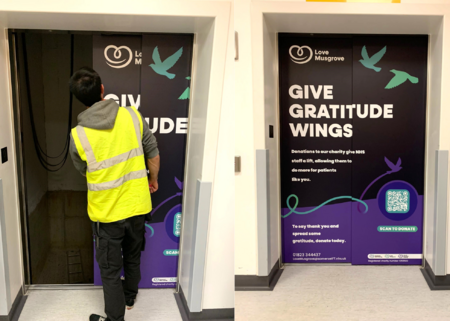 Lift Wraps for Love Musgrove at Musgrove Park Hospital Lift Wraps for Love Musgrove at Musgrove Park Hospital