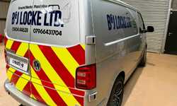 Cut Vinyl Vehicle Graphics & Chevron Kit for B&J Locke Ltd Cut Vinyl Vehicle Graphics & Chevron Kit for B&J Locke Ltd