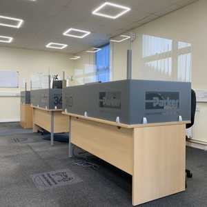 Opaque Vinyl application for desk tidy and branding