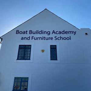 Large scale stand-off lettering polished and completed