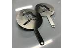 Custom Cut Stainless Steel Coffee Stencil tree design