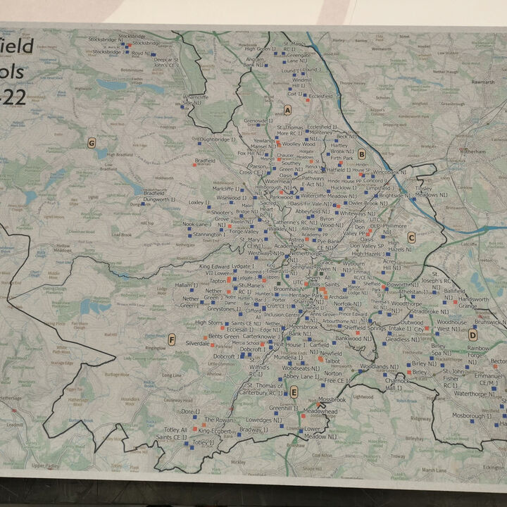 Sheffield Schools Printed onto Polycolour Noticeboard