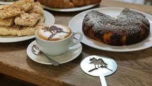 Bespoke Coffee Stencils for Symondsbury Estate