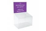 Use this acrylic suggestion box for feedback and competition entries.png