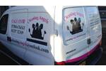 Van Branding for Cleaning Angels - Branded Chesil Beach Motors Forecourt car Cut Vinyl Vehicle Graphics.jpg