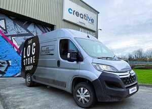 The Log Store - Branded Citroen Relay Van Rear View