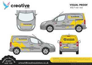Blackmore Electrical Van Wrap & Graphics Digital Artwork Proof