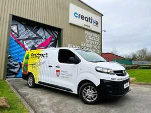 Vehicle Graphics and Half Wrap for Bridport Town Council - Vauxhall Vivaro