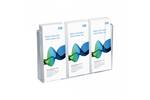 Wall mounted brochure holder with three pockets.png