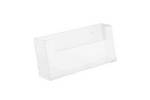 Wall mounted landscape leaflet holder in clear styrene.png