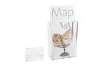 Wall mounted leaflet holder with optional freestanding foot.png