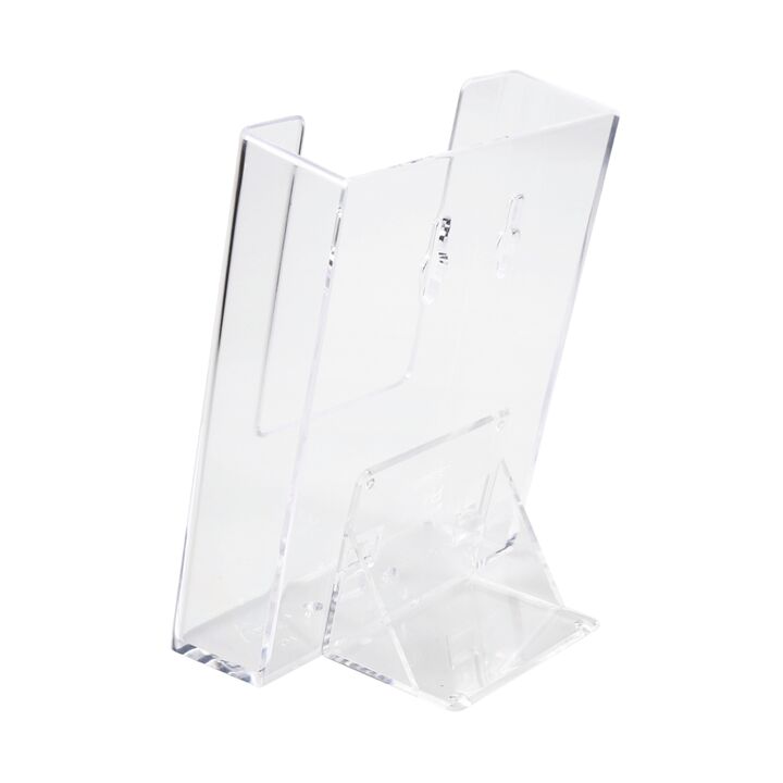 Wall Mounted Plastic Leaflet Holder Dispenser Museum Leaflet Clear Acrylic.png