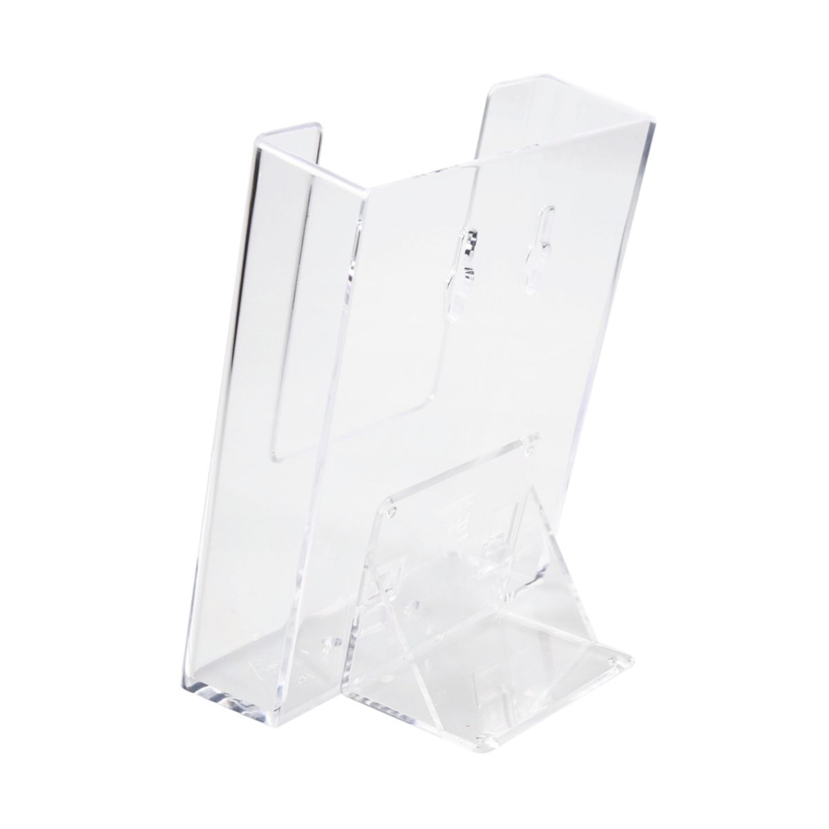 Wall Mounted Plastic Leaflet Holder Dispenser Museum Leaflet Clear Acrylic.png