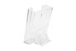 Wall Mounted Plastic Leaflet Holder Dispenser Museum Leaflet Clear Acrylic.png